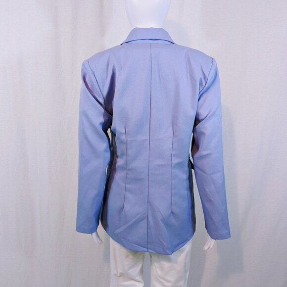Vintage Jennifer James Light Purple Double Breasted Blazer Women's Size 10 - Picture 2 of 4